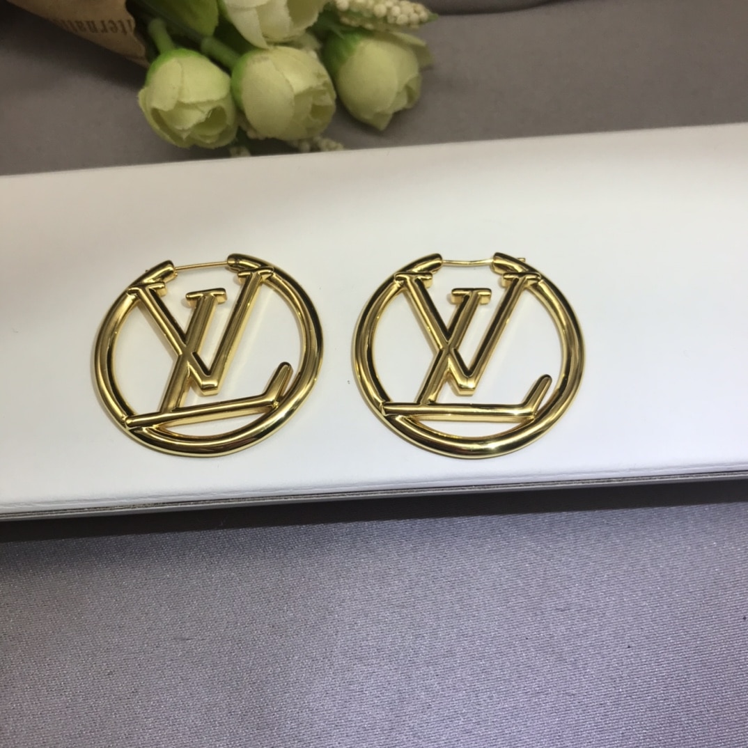 Louis Vuitton Louise Hoop Earrings M64288 - 画像 (3)