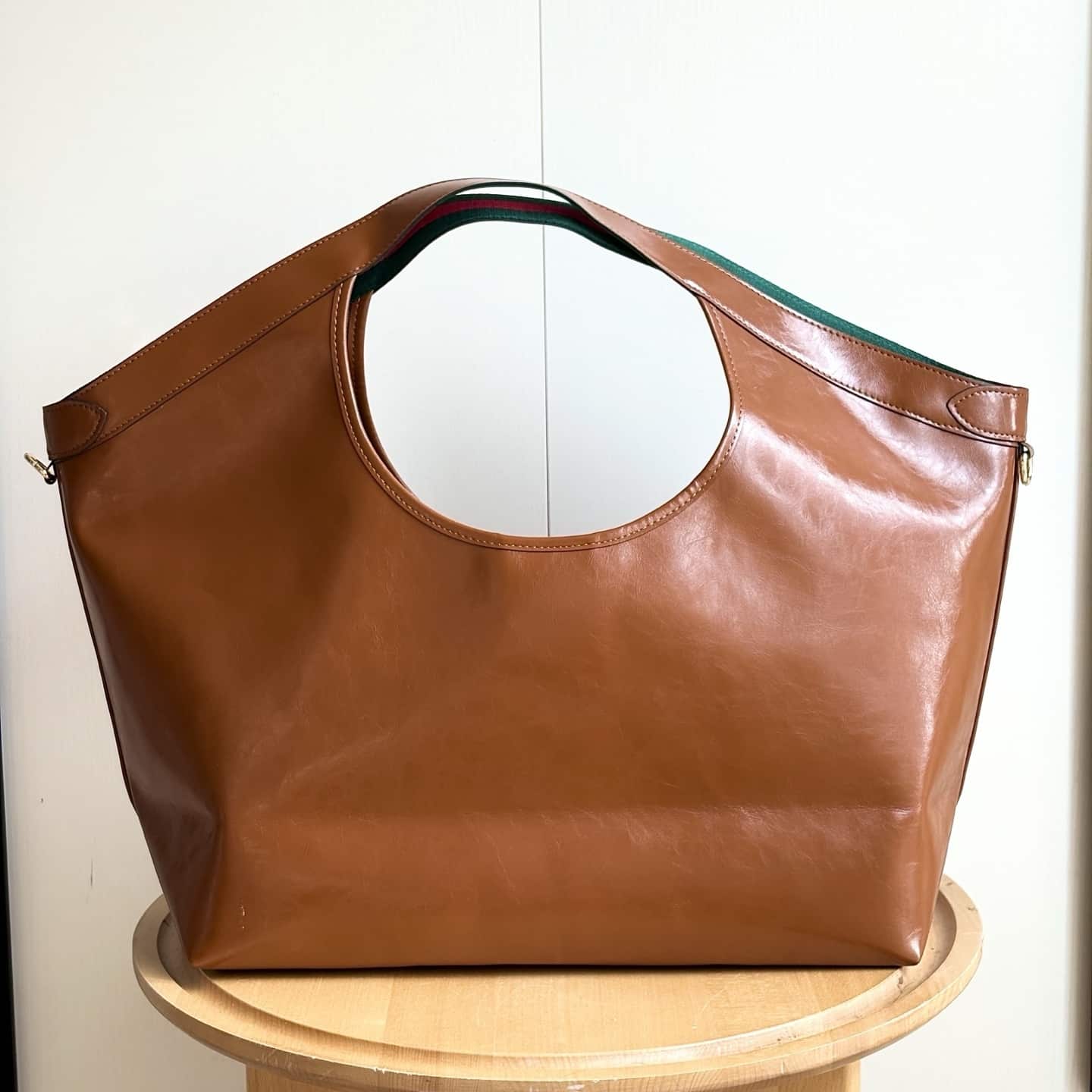 Gucci Giglio Large Tote Bag Dark Brown Leather 60Cm 853971 AAF2H 7645 - 画像 (6)