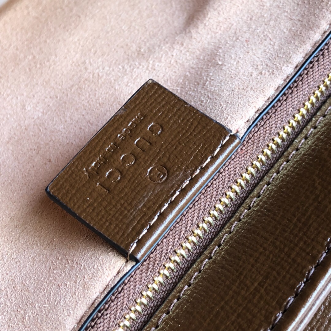Gucci Horsebit 1955 Medium Shoulder Bag Brown Leather 25Cm 602204 1DB0G 2361 - 画像 (4)